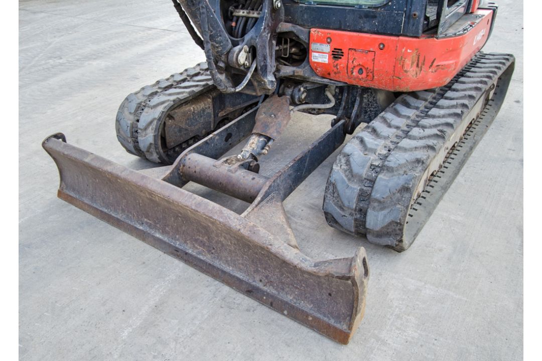 Kubota U48-4 4.8 tonne rubber tracked excavator Year: 2014 S/N: 52461 Recorded Hours: 3074 blade, - Image 13 of 24