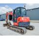 Kubota U48-4 4.8 tonne rubber tracked excavator Year: 2014 S/N: 52461 Recorded Hours: 3074 blade, - Image 4 of 24