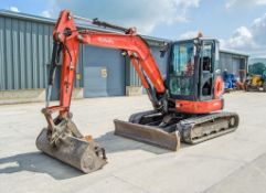 Kubota U48-4 4.8 tonne rubber tracked excavator Year: 2014 S/N: 52461 Recorded Hours: 3074 blade,