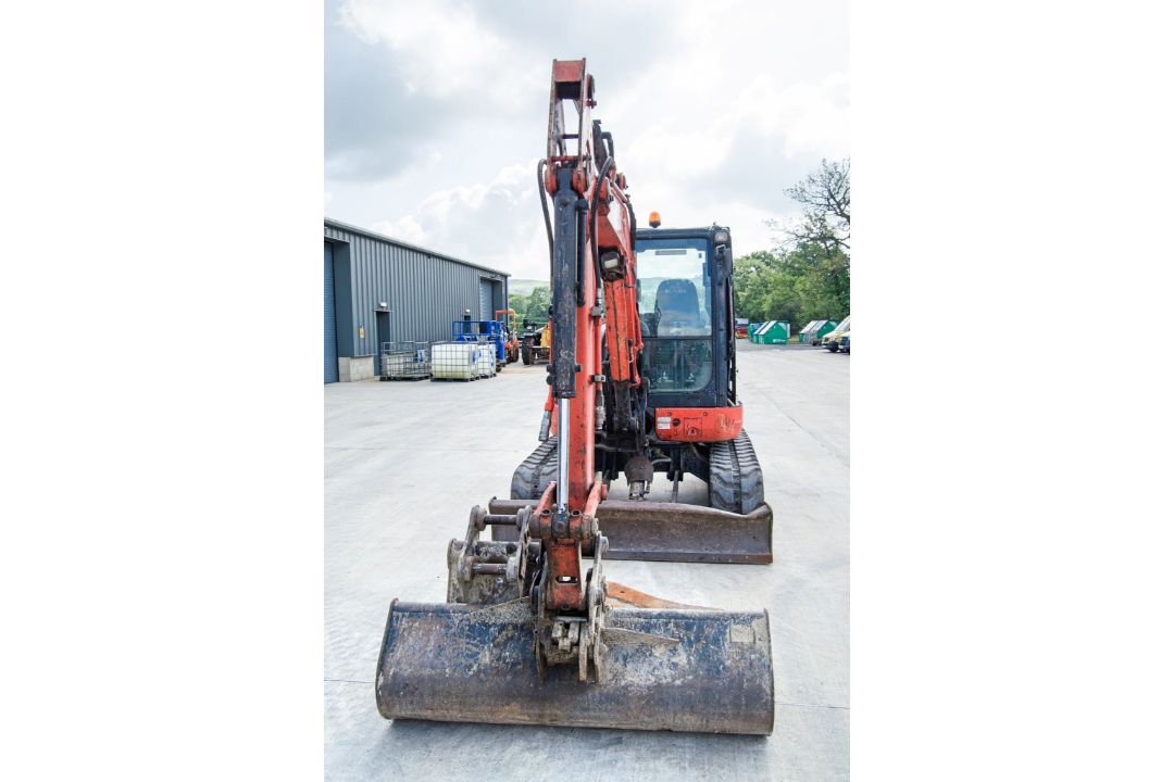 Kubota U48-4 4.8 tonne rubber tracked excavator Year: 2014 S/N: 52461 Recorded Hours: 3074 blade, - Image 5 of 24
