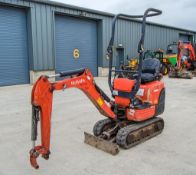Kubota K008-3 0.8 tonne rubber tracked micro excavator Year: 2018 S/N: 30719 Recorded Hours: 2059