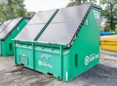 Autosmart Solar Pod solar/diesel generator Comprising of: 4 - solar panels, 8 - batteries,