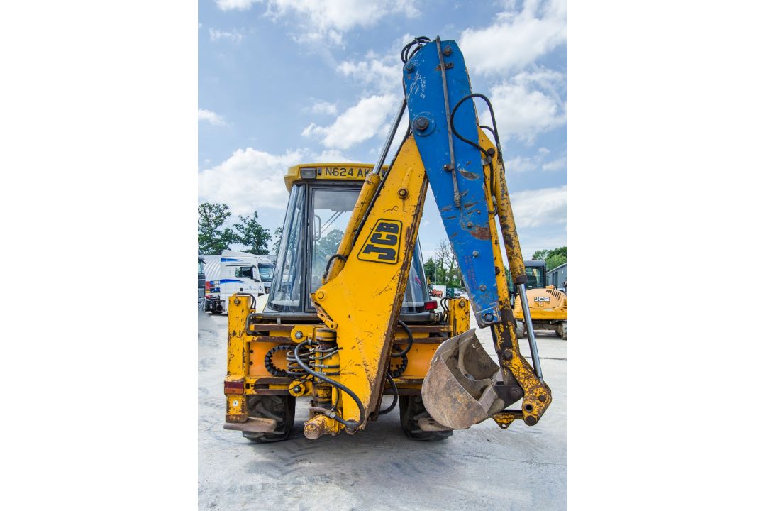 JCB 3CX backhoe loader Year: 1996 S/N: 440871 Recorded Hours: 9395 4-in-1 bucket, fork carriage & - Image 6 of 22