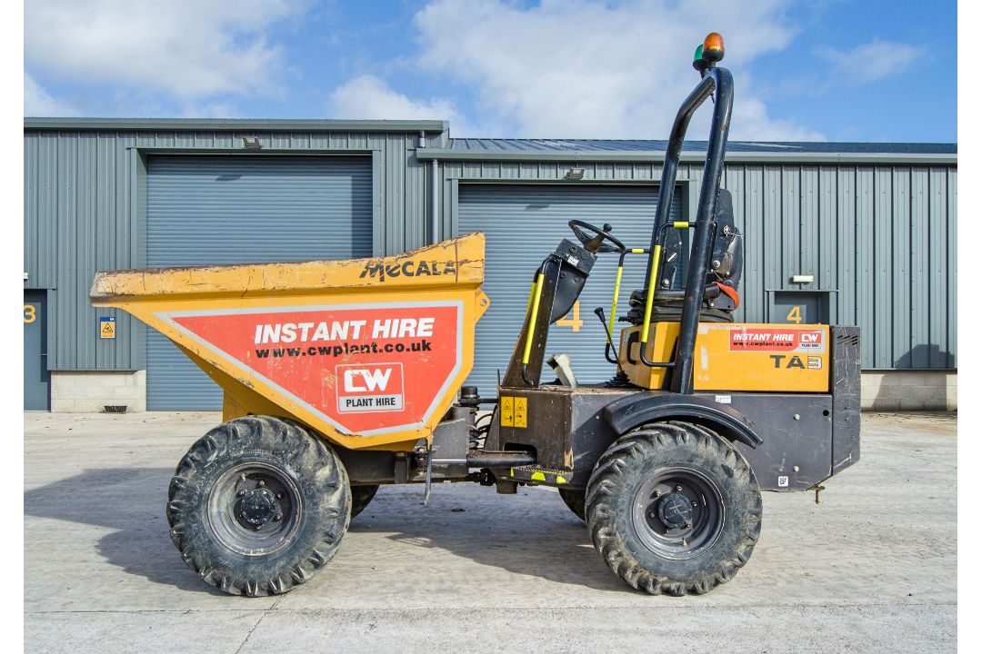 Mecalac TA3 3 tonne straight skip dumper Year: 2018 S/N: 5475 Recorded hours: 1278 CW20038 - Image 7 of 22