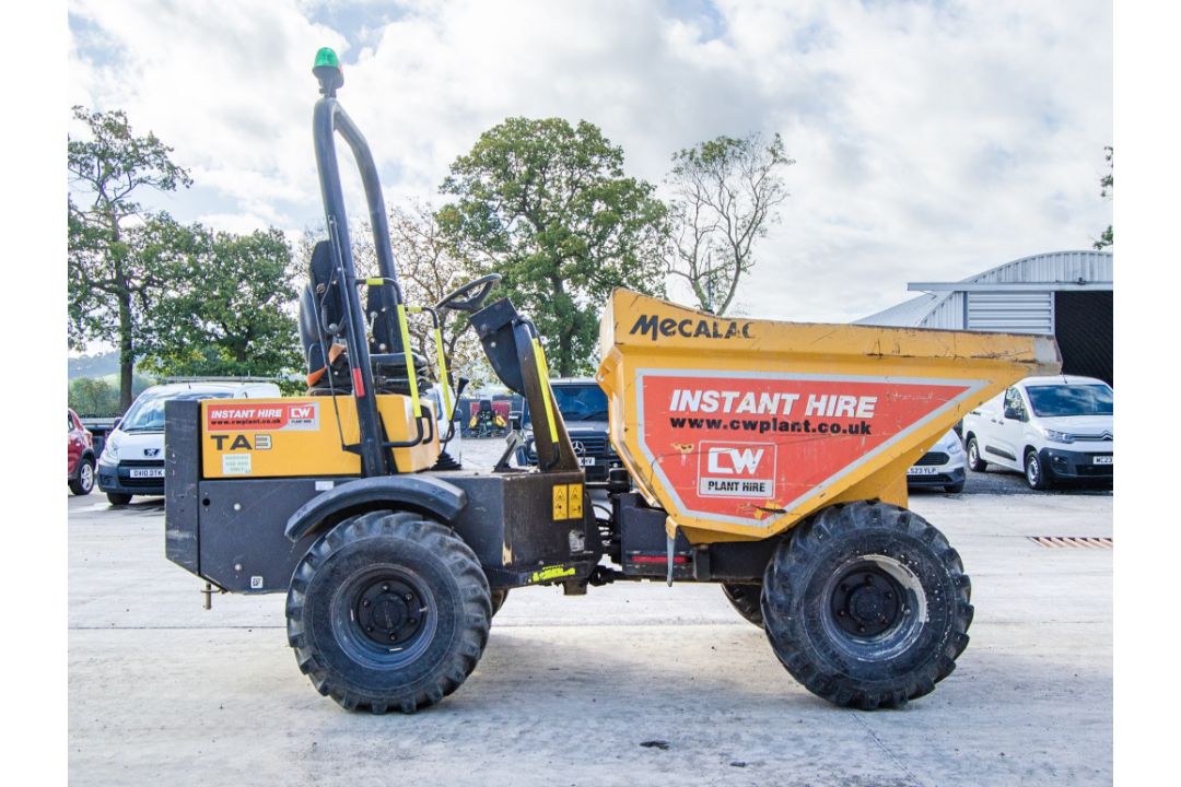 Mecalac TA3 3 tonne straight skip dumper Year: 2018 S/N: 5475 Recorded hours: 1278 CW20038 - Image 8 of 22