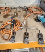 2 - triple head gas torches