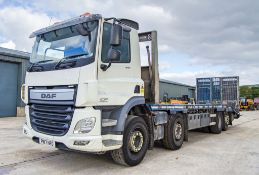 DAF CF400 Euro 6 32 tonne 8x2 beaver tail plant lorry Registration Number: PN17 HRO Date of