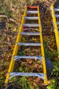 8 tread glass fibre framed step ladder 1901LYT1100