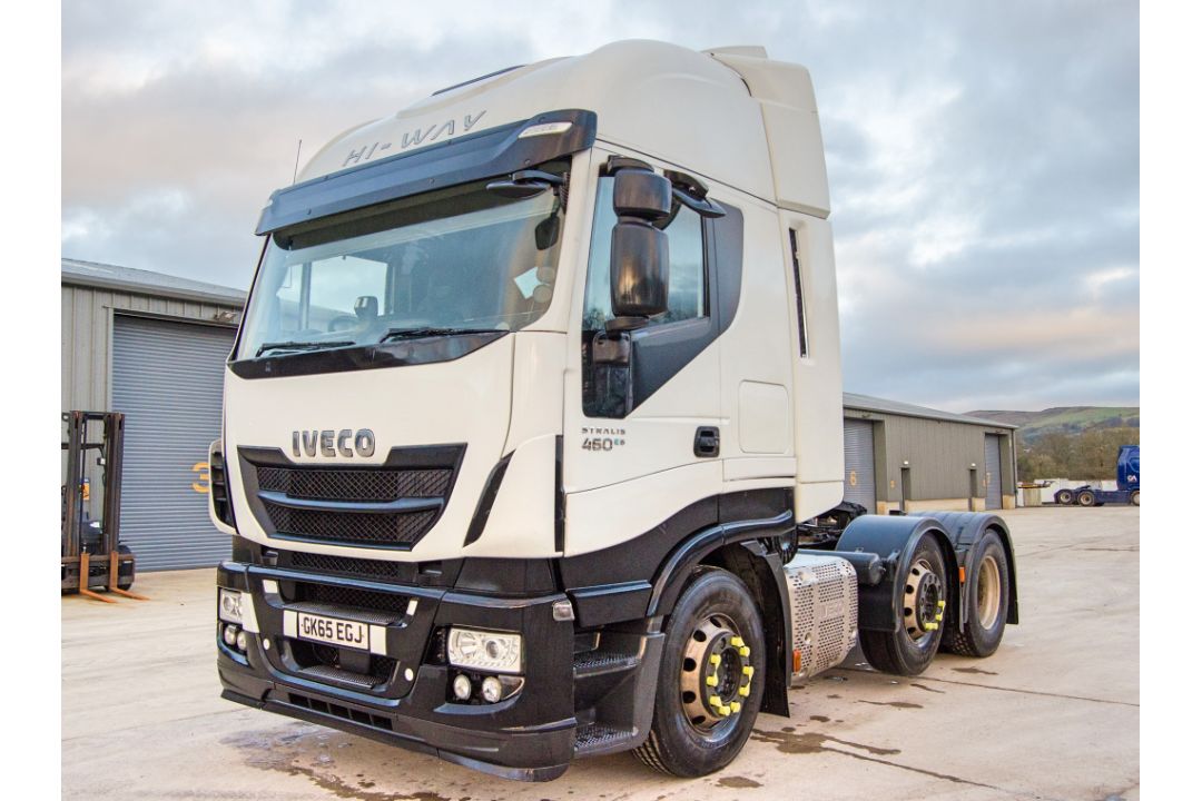 Iveco Stralis 460 E6 Hi-Way 6x2 tractor unit Registration Number: GK65 EGJ Date of Registration: - Image 1 of 33