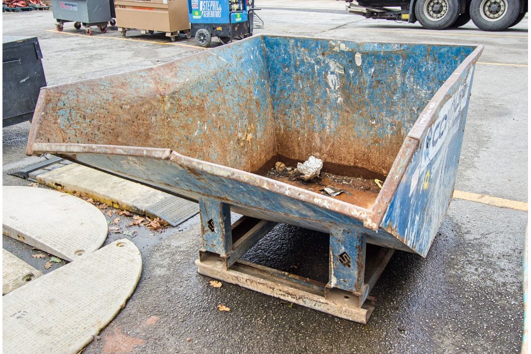 Conquip steel tipping skip A1278657 - Image 1 of 2