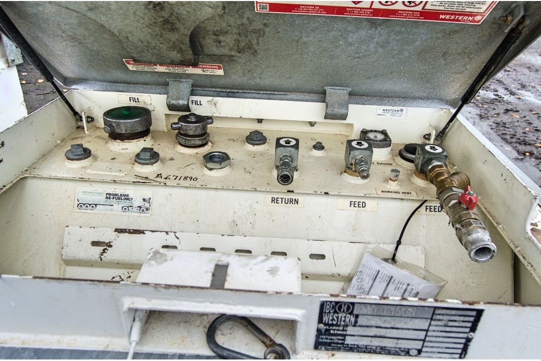 Western Trans Cube 910 litre static bunded fuel bowser A671890 ** No pump, delivery hose or - Image 3 of 3