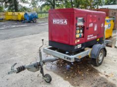 Mosa GE20 YSX 20 kva diesel driven mobile generator Year: 2015 S/N: 44516 PF00132