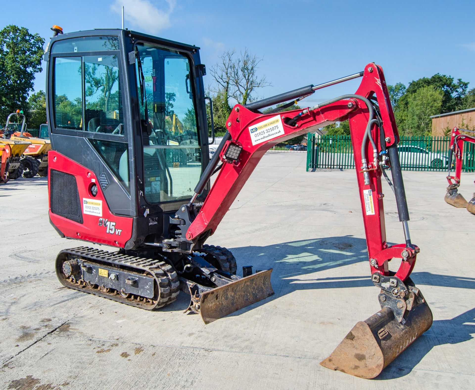 Yanmar SV15VT 1.5 tonne rubber tracked mini excavator Year of manufacture: 2022 Model year: 2023 S/ - Image 2 of 26