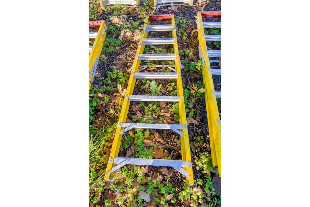 8 tread glass fibre framed step ladder 1901LYT1898