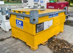 Western Transcube 3000 litre bunded fuel bowser c/w rotary hand pump, delivery hose, trigger