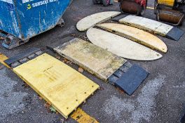 7 - various plastic road plates as photographed