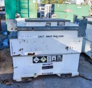 Western Transcube 2800 litre static bunded fuel bowser c/w manual pump and delivery hose ** No
