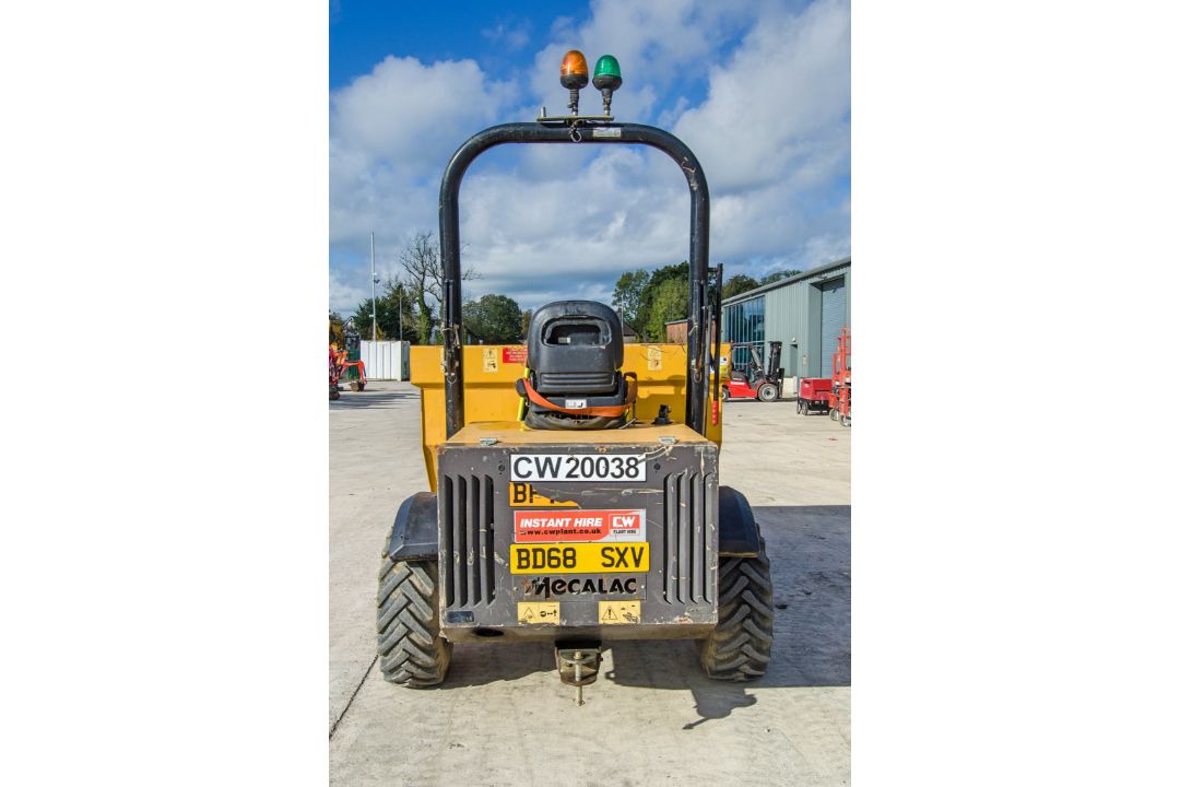 Mecalac TA3 3 tonne straight skip dumper Year: 2018 S/N: 5475 Recorded hours: 1278 CW20038 - Image 6 of 22