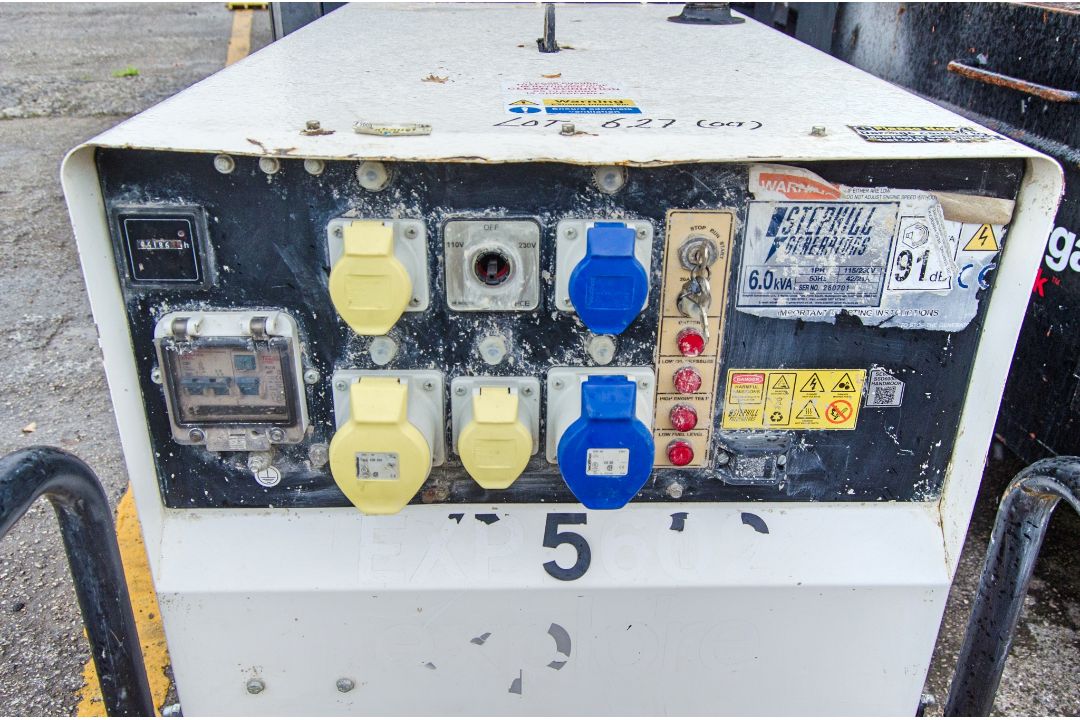 Stephill 6 kva diesel driven generator S/N: 280701 Recorded Hours: 4186 EXP5602 - Image 3 of 4