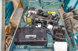 Hitachi CL14DSL 14.4v cordless rebar cutter c/w 2 - batteries, charger and carry case 19890051