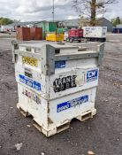 Western Transcube 1000 litre bunded fuel bowser c/w rotary hand pump, delivery hose and trigger