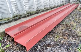 2 - 19ft RSJ universal beams Sizes:   Length =  585cm   Surface Width = 17cm   Surface Width =