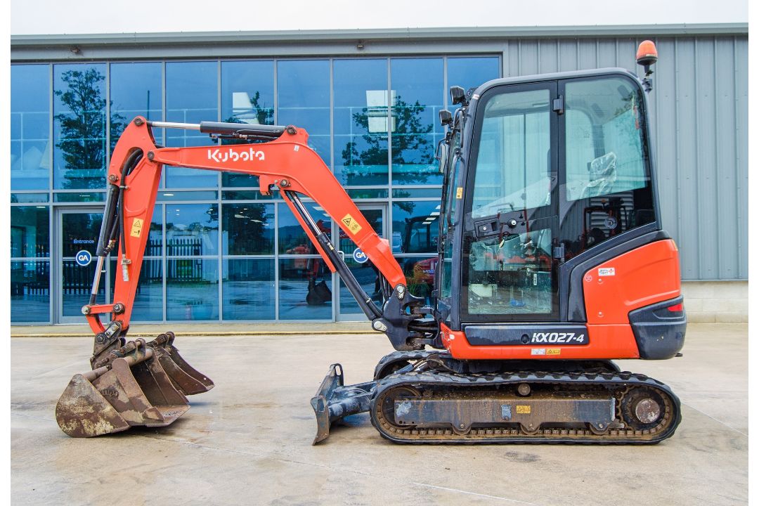 Kubota KX027-4 2.7 tonne rubber tracked excavator Year: 2017 S/N: 50427 Recorded Hours: 1609 - Image 7 of 26