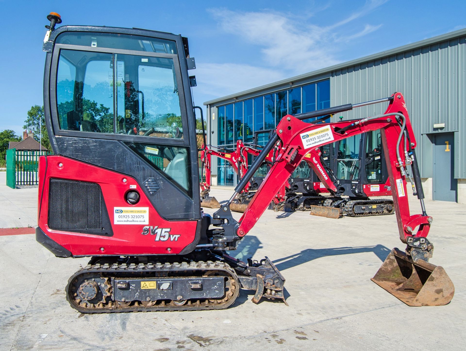 Yanmar SV15VT 1.5 tonne rubber tracked mini excavator Year of manufacture: 2022 Model year: 2023 S/ - Image 8 of 26