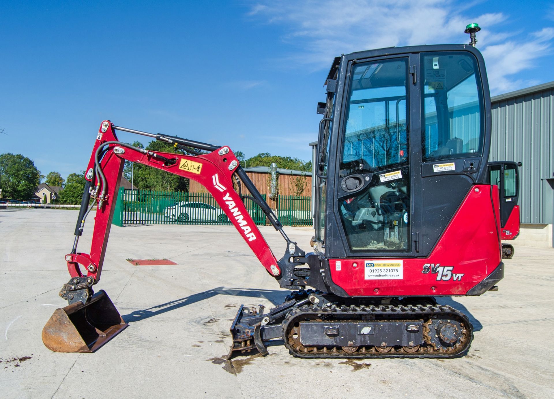Yanmar SV15VT 1.5 tonne rubber tracked mini excavator Year of manufacture: 2022 Model year: 2023 S/ - Image 7 of 26