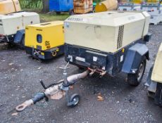 Doosan 7/41 diesel driven fast tow mobile air compressor Year: 2014 S/N: 432642 Recorded Hours: 364