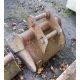 16 inch digger bucket Pin diameter: 35mm Pin centres: 170mm Pin width: 130mm ** No VAT on hammer - Image 2 of 2