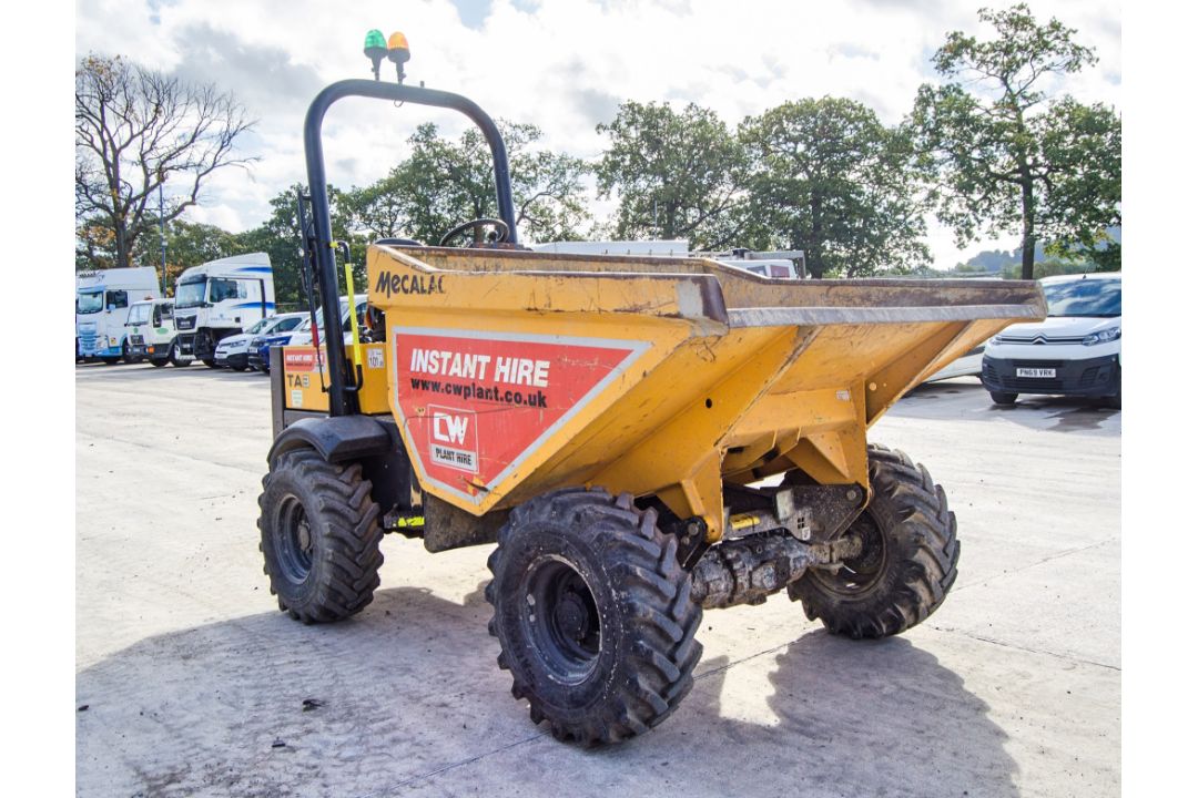 Mecalac TA3 3 tonne straight skip dumper Year: 2018 S/N: 5475 Recorded hours: 1278 CW20038 - Image 2 of 22