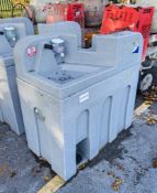 Twin basin hand wash station