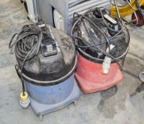 2 - Numatic 110v vacuum cleaners ** 1 with broken handles and both with no hoses **