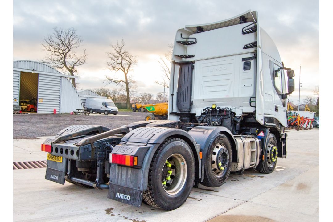 Iveco Stralis 460 E6 Hi-Way 6x2 tractor unit Registration Number: GK65 EGJ Date of Registration: - Image 3 of 33