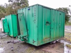 12ft x 8ft steel anti-vandal mobile welfare site unit Comprising of: canteen area, toilet &