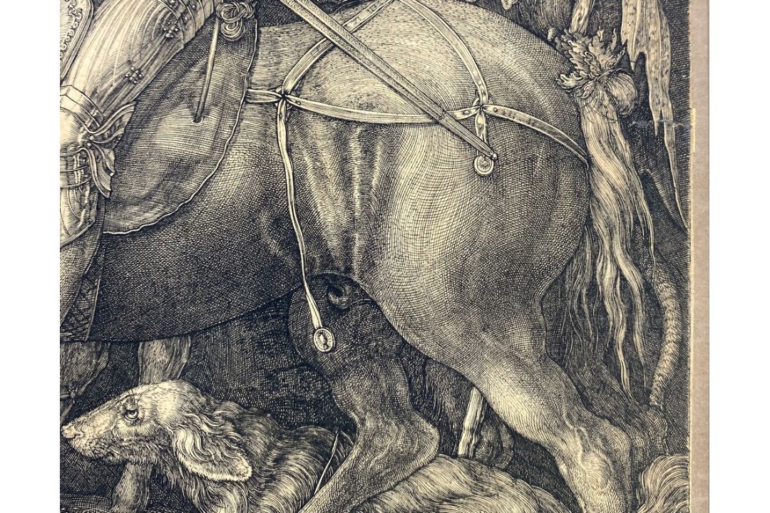 Albrecht Dürer (German, 1471-1528). Knight, Death and the Devil, [1513], engraving on laid paper, - Image 6 of 11