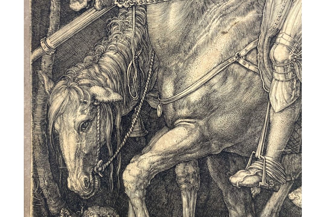 Albrecht Dürer (German, 1471-1528). Knight, Death and the Devil, [1513], engraving on laid paper, - Image 7 of 11