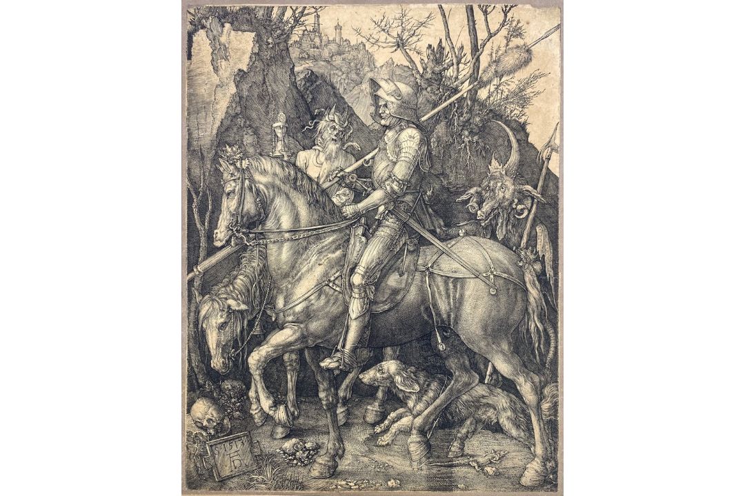 Albrecht Dürer (German, 1471-1528). Knight, Death and the Devil, [1513], engraving on laid paper, - Image 1 of 11