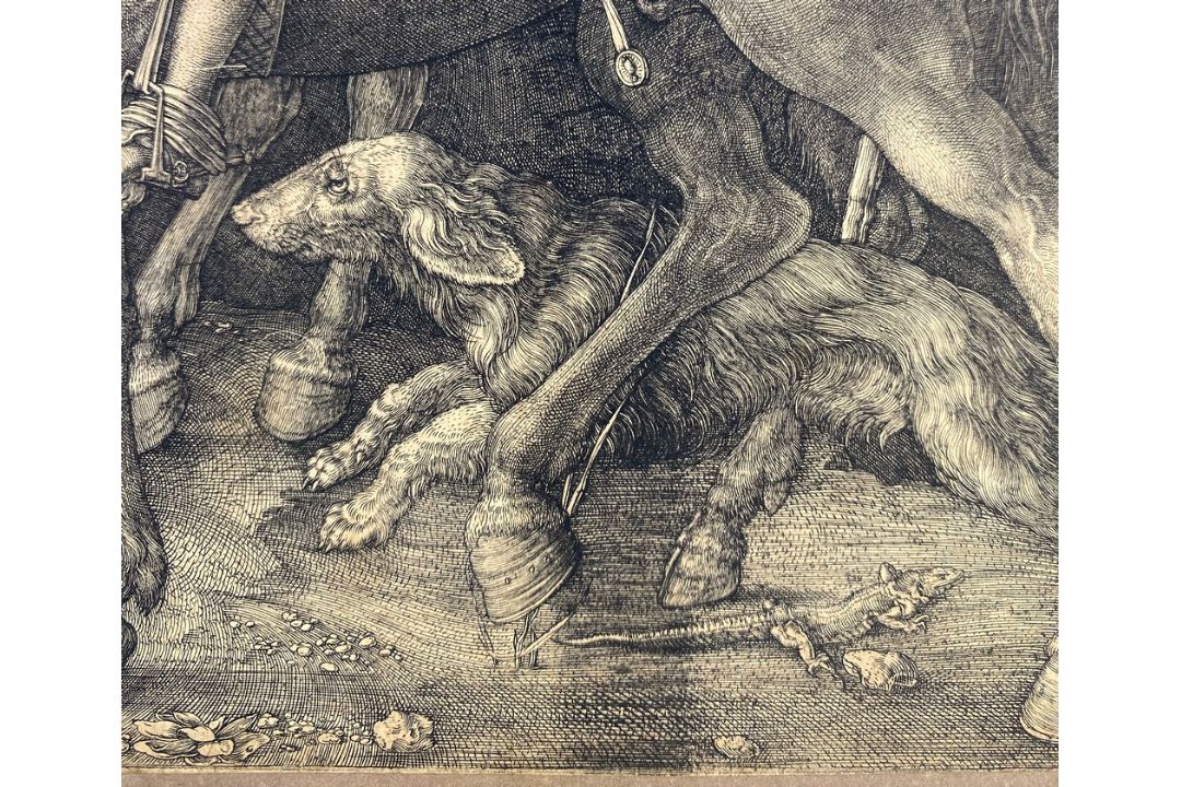 Albrecht Dürer (German, 1471-1528). Knight, Death and the Devil, [1513], engraving on laid paper, - Image 3 of 11