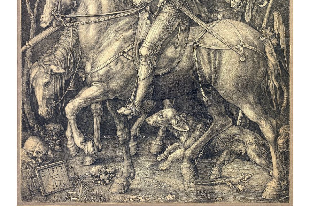 Albrecht Dürer (German, 1471-1528). Knight, Death and the Devil, [1513], engraving on laid paper, - Image 9 of 11