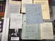 Autographs/Letters: