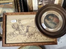 18th/19th cent. French Mezzotint: