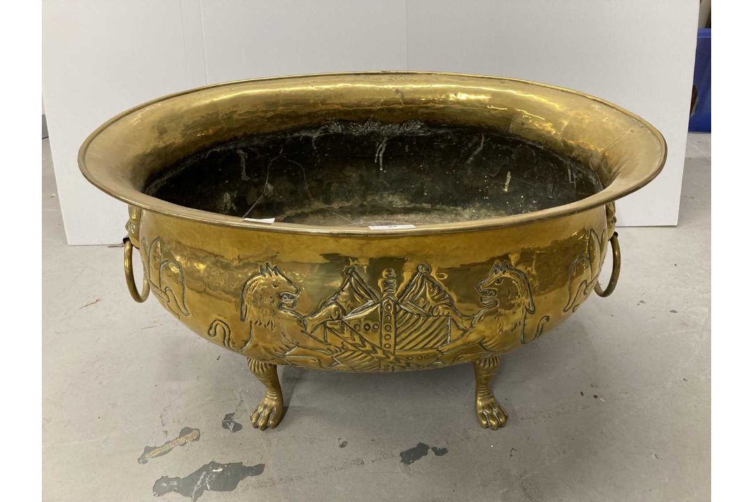 19th cent. Brass: - Image 1 of 3