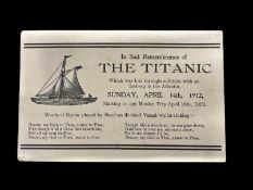 R.M.S. TITANIC: