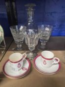 19th cent, Glass/Militaria: