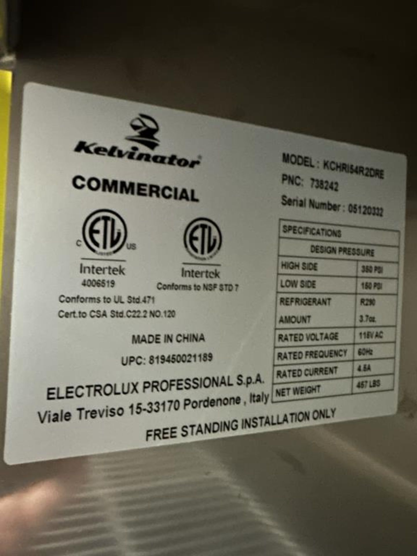 Turbo Air 2-Section Commercial Refrigerator - Image 4 of 4