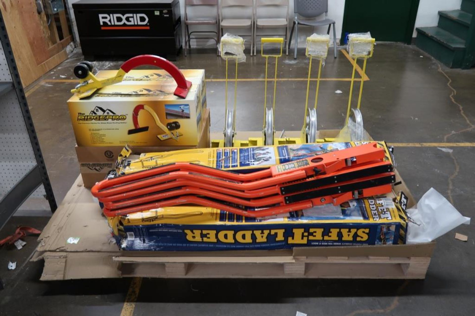 Pallet of Roofing Safety Accessories