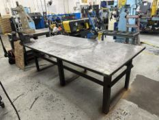 8 ft. x 3 ft. Steel Table with Wilton 1780 Vise