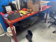 6 Ft. Work Bench with Contents